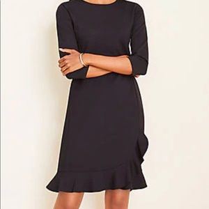 NWT Ann Taylor classic LBD w/ ruffle hem, lined 4